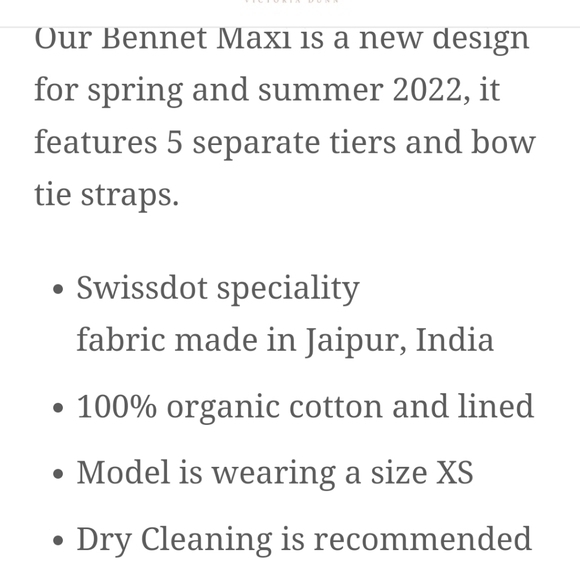 NWT VICTORIA DUNN WHITE EYELET BENNET MAXI DRESS XL - Picture 2 of 9